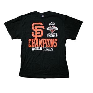 MLB San Francisco Giants T Shirt Men’s Large Black Cotton
